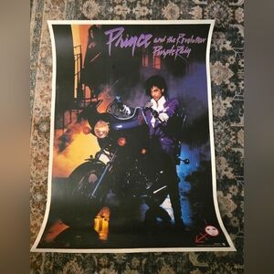 Rare Vintage Prince & The Revolution Purple Rain Japanese Promo Poster 33x23